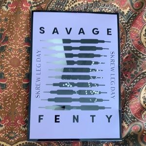 Savage Fenty Skrew Leg Day black stockings